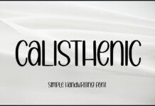 Calisthenic Font Poster 1