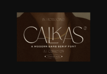 Calkas Font Poster 1