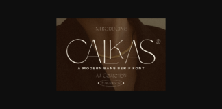 Calkas Font Poster 1