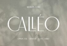 Calleo Font Poster 1