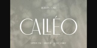 Calleo Font Poster 1