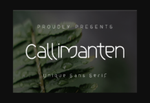 Callimanten Font Poster 1