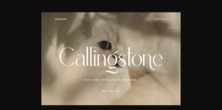 Callingstone Font Poster 1