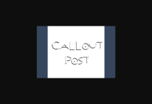 Callout Post Font Poster 1