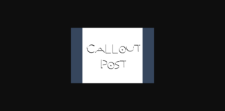 Callout Post Font Poster 1