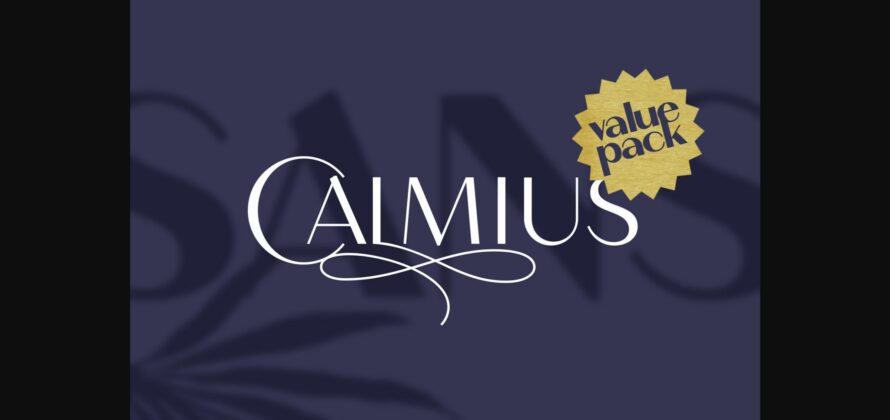 Calmius Font Poster 3