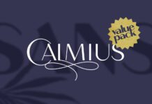 Calmius Font Poster 1