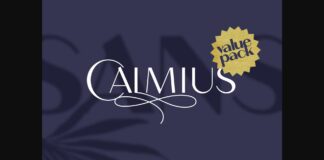 Calmius Font Poster 1