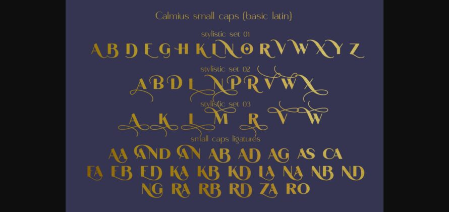 Calmius Font Poster 10