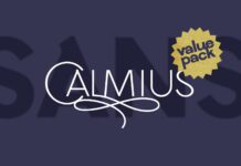 Calmius Font Poster 1