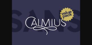 Calmius Font Poster 1