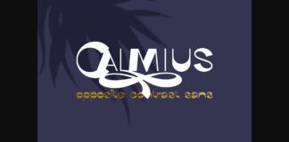 Calmius Font Poster 1