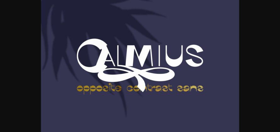 Calmius Font Poster 1