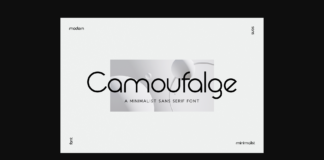 Camaufalge Font Poster 1