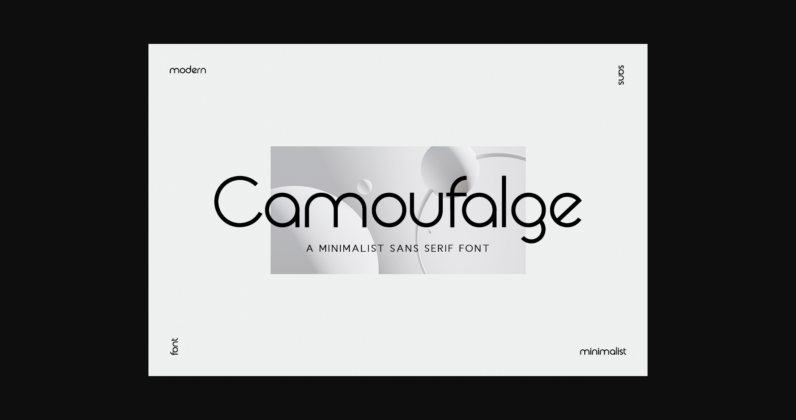 Camaufalge Font Poster 1