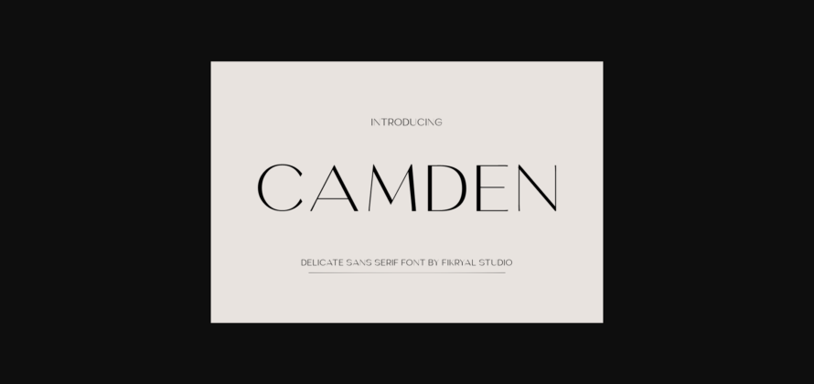 Camden Font Poster 3
