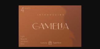 Camelia Font Poster 1