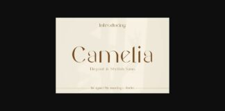 Camelia Font Poster 1