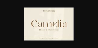 Camelia Font Poster 1