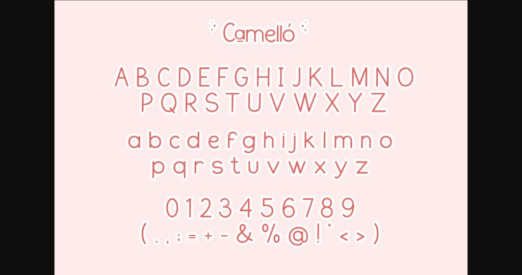 Camello Font Poster 11