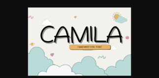 Camila Font Poster 1
