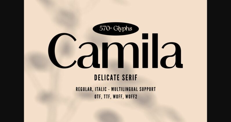 Camila Font Poster 3