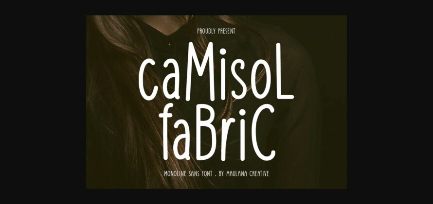 Camisol Fabric Font Poster 3