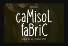 Camisol Fabric Font Poster 1