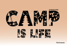 Camp is Life Font Poster 1