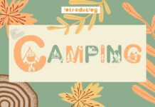 Camping Font Poster 1