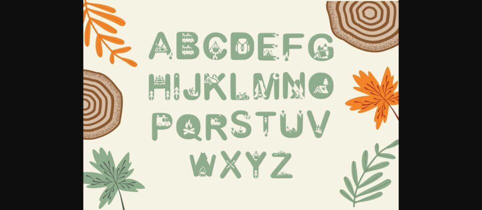 Camping Font Poster 6