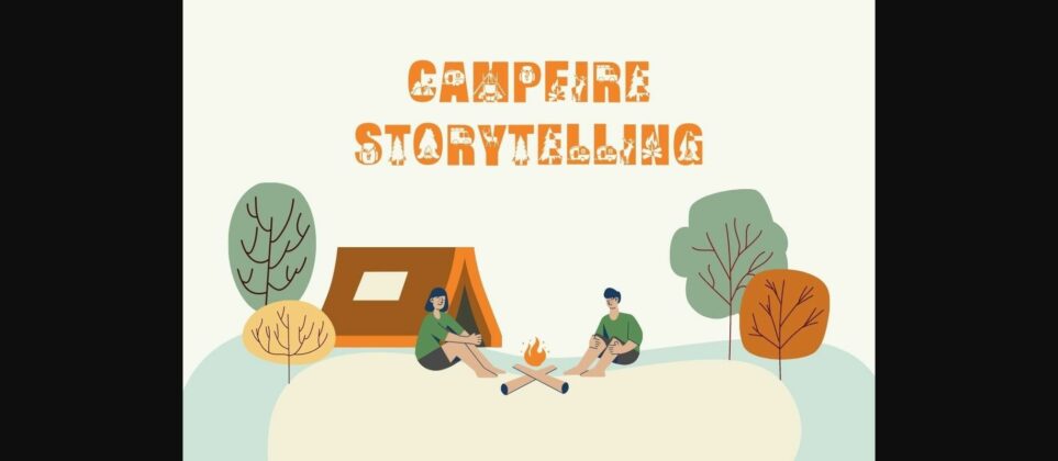Camping Font Poster 5