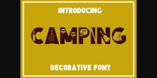 Camping Font Poster 1
