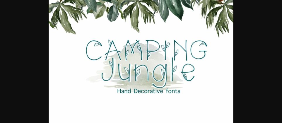 Camping Jungle Font Poster 3
