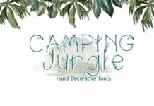 Camping Jungle Font Poster 1
