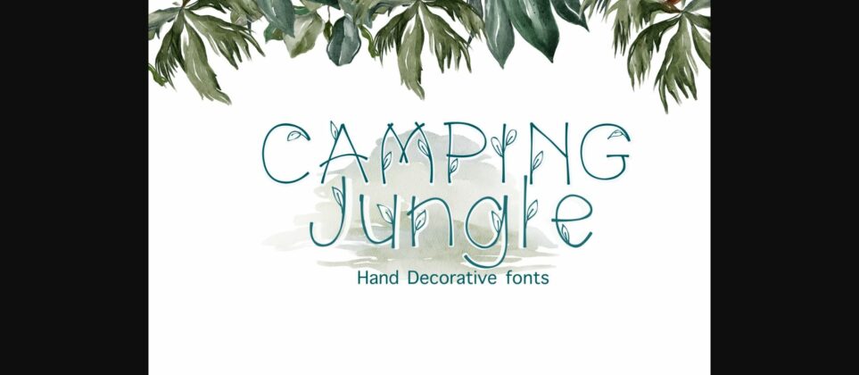 Camping Jungle Font Poster 1