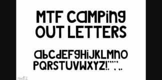Camping out Letters Font Poster 1