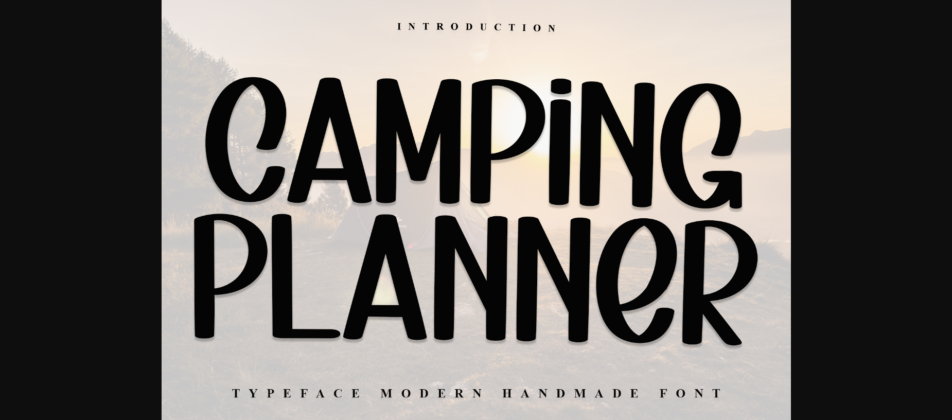 Camping Planner Font Poster 3