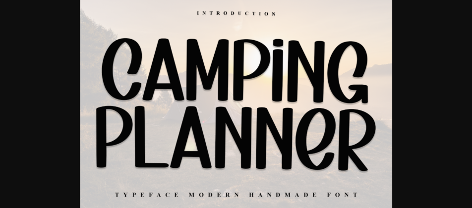 Camping Planner Font Poster 1