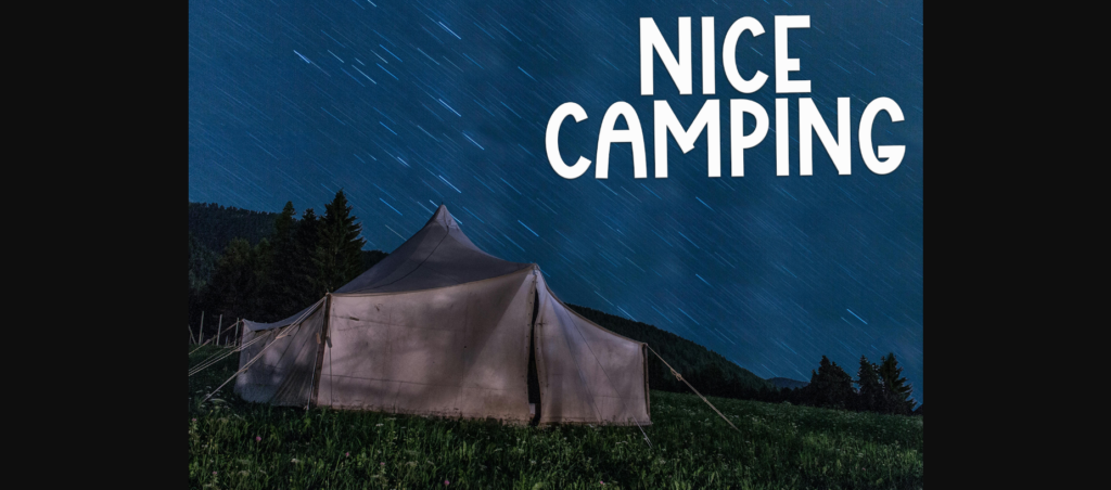 Camping Planner Font Poster 8