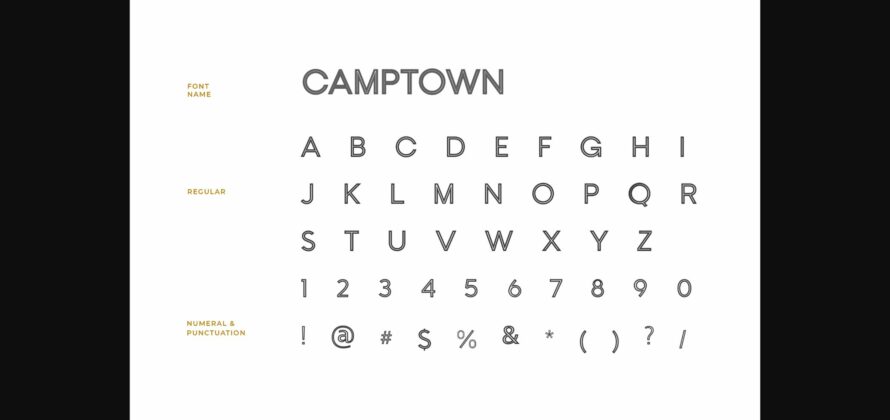 Camptown Font Poster 7