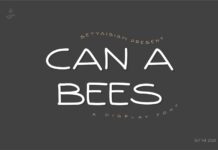 Can a Bees Font Poster 1