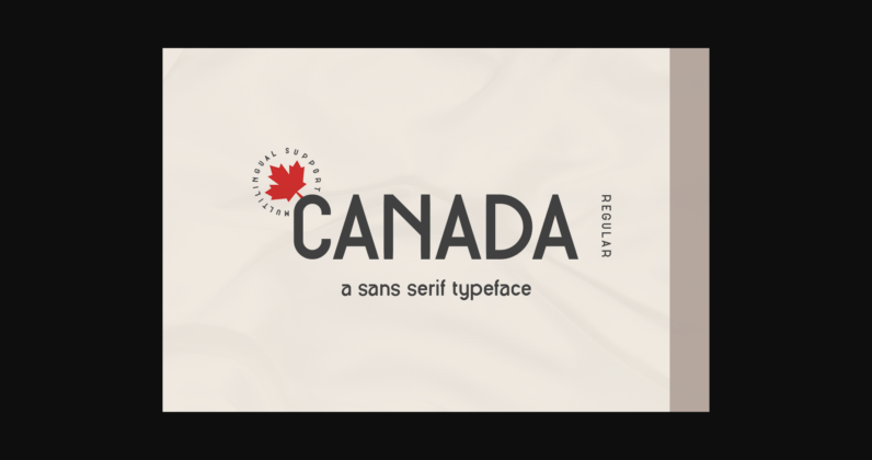 Canada Font Poster 3