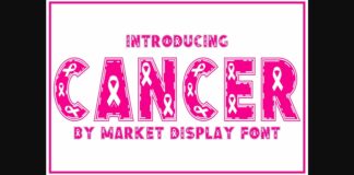 Cancer Font Poster 1