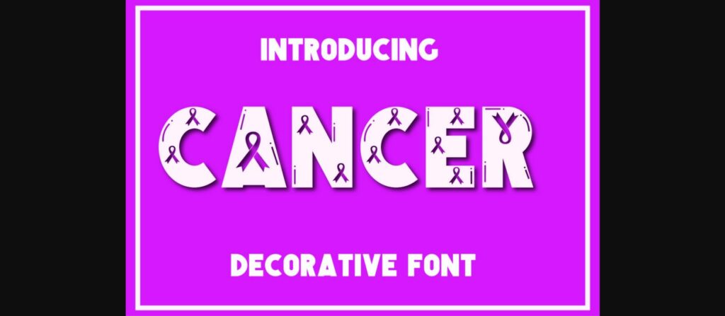 Cancer Font Poster 3