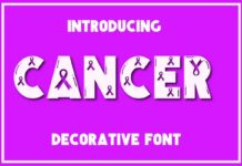 Cancer Font Poster 1