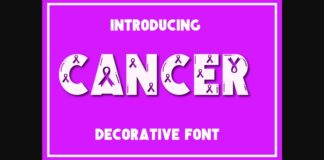 Cancer Font Poster 1