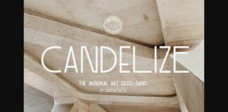 Candelize Font Poster 1