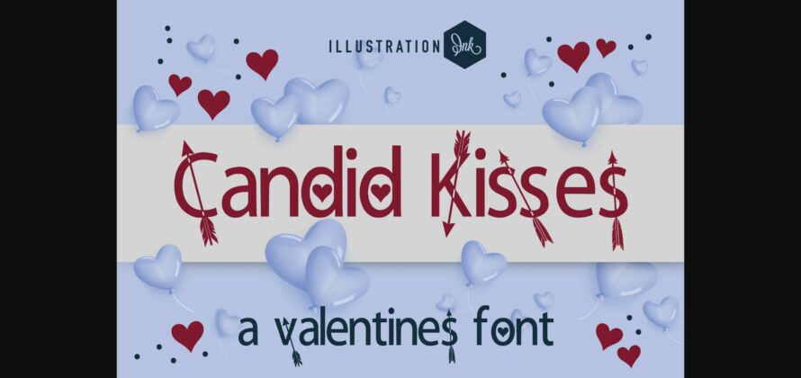 Candid Kisses Font Poster 3