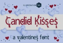 Candid Kisses Font Poster 1